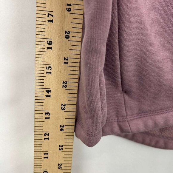 Athleta Women's Medium Mauve Asymmetrical Zip Pullover Sweatshirt Long Sleeve - Picture 6 of 15